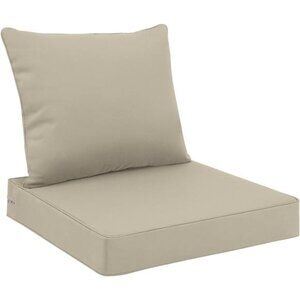 outdoor patio seat cushion set waterproof fade resistant deep chair sofa pillows